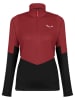 Salewa Bluza polarowa "Puez" w kolorze czarno-czerwonym