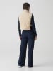 OPUS Doorgestikte bodywarmer beige