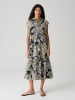 OPUS Kleid in Grau/ Schwarz