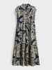 OPUS Kleid in Grau/ Schwarz