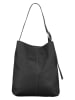 Becksöndergaard Leder-Schultertasche "Mae" in Schwarz - (B)32 x (H)40 x (T)15 cm