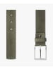 PROFUOMO Leder-Gürtel in Khaki