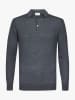 PROFUOMO Wollen poloshirt antraciet