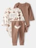 carter's 3tlg. Outfit in Hellbraun/ Creme