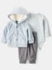 carter's 3-delige outfit lichtblauw/grijs