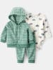 carter's 3-delige outfit groen/crème