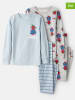 carter's 2er-Set: Pyjamas in Hellblau/ Grau