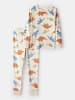 carter's Pyjama in Creme/ Hellblau/ Orange