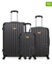 Les P´tites Bombes 3-delige hardcase-trolleyset antraciet