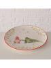 Boltze Serveerbord "Noelo" wit/rood - Ø 25,7 cm