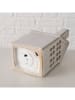 Boltze Decoledobject "Hildur" crème/beige - (B)9 x (H)16 x (D)8 cm