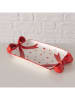 Boltze Półmisek "Marilla" w kolorze biało-czerwonym - 21 x 11 cm