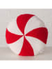 Boltze Kussen "Bonby" wit/rood - Ø 36 cm