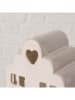 Boltze LED-Dekoaufsteller "Burgos" in Creme/ Beige - (B)11,5 x (H)21 x (T)8,5 cm