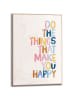 Orangewallz Ingelijste kunstdruk "Happy Things"