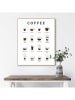 Orangewallz Druk artystyczny "Coffees" w ramce