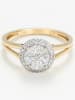CARATELLI Gold-Ring "Ness" mit Diamanten