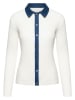 &Co Woman Vest "Berrit" wit/blauw