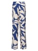 &Co Woman Marlenehose in Blau/ Weiß