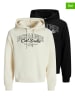 Jack & Jones Bluzy (2 szt.) w kolorze kremowo-czarnym