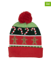 Clayre & Eef 2-delige set: mutsen rood/groen