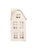Clayre & Eef Windlicht "Haus" in Creme - (B)14 x (H)26 x (T)14 cm