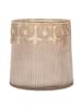 Clayre & Eef Teelichthalter in Rosa/ Gold - (H)10 x Ø 10 cm
