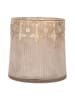 Clayre & Eef Theelichthouder lichtroze/goudkleurig - (H)10 x Ø 10 cm