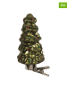 Clayre & Eef 2- delige set: kerstornamenten "Kerstboom" groen - (H)9 x Ø 4 cm