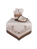 Clayre & Eef Tafelloper beige/lichtbruin - (L)160 x (B)50 cm