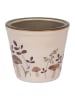 Clayre & Eef Blumentopf in Beige/ Braun - (H)11 x Ø 12 cm