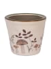 Clayre & Eef Blumentopf in Beige/ Braun - (H)11 x Ø 12 cm