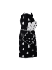 Clayre & Eef Schürze in Schwarz/ Weiß - (L)85 x (B)70 cm