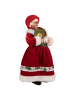 Clayre & Eef Decofiguur "Kerstvrouw" rood/wit - (B)14 x (H)28 x (D)10 cm