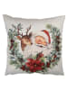 Clayre & Eef Kussenhoes wit/rood - (L)45 x (B)45 cm