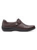 Clarks Leder-Slipper "Cora Poppy" in Braun