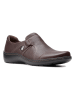 Clarks Leder-Slipper "Cora Poppy" in Braun