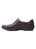 Clarks Skórzane slippersy "Cora Poppy" w kolorze brązowym