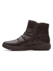 Clarks Skórzane botki "Caroline Orchid" w kolorze brązowym