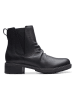 Clarks Skórzane botki "Hearth Rose" w kolorze czarnym