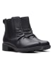 Clarks Skórzane botki "Hearth Rose" w kolorze czarnym