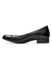 Clarks Leder-Ballerinas "Juliet Step" in Schwarz