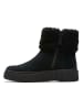 Clarks Leder-Boots "Torhill Turn" in Schwarz