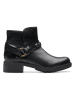 Clarks Leder-Boots "Hearth Kaylie" in Schwarz