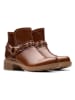 Clarks Leder-Boots "Hearth Kaylie" in Hellbraun