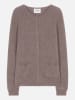 Perfect Cashmere Kasjmieren vest "Amy" taupe
