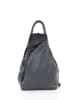 Lucca Baldi Leder-Rucksack "Novara" in Anthrazit/ Schwarz - (B)29 x (H)34 x (T)13 cm