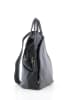 Lucca Baldi Leder-Rucksack "Novara" in Anthrazit/ Schwarz - (B)29 x (H)34 x (T)13 cm