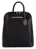 Lucca Baldi Leren rugzak "Cervia" zwart - (B)33 x (H)35 x (D)12 cm