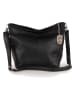 Lucca Baldi Leren schoudertas "Trapani" zwart - (B)33 x (H)25 x (D)14 cm